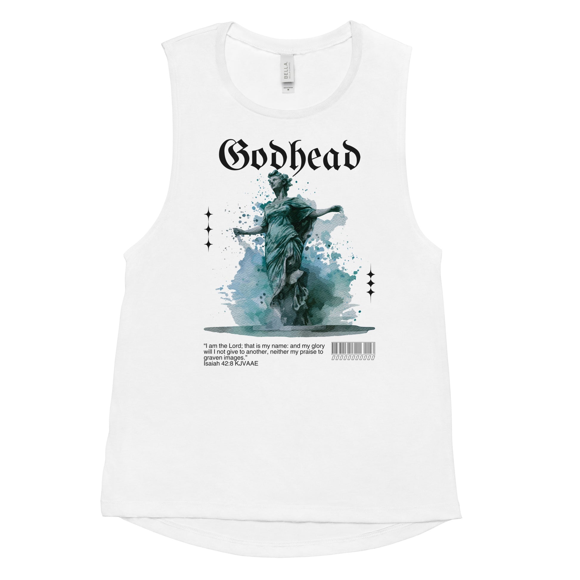 Ladies’ Muscle HBHK Isaiah 4:8 Tank Top image 1