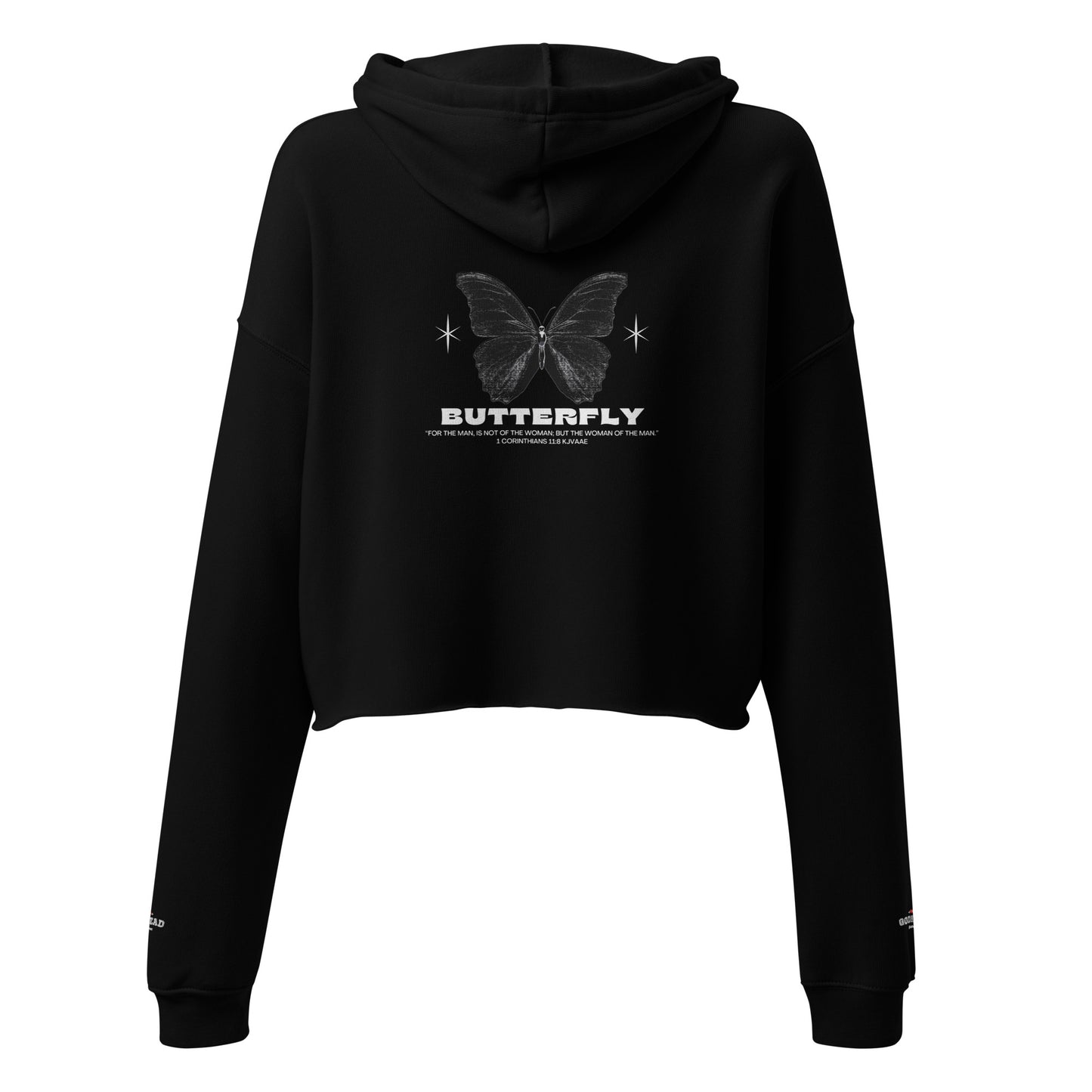 Butterfly Crop Hoodie image 2