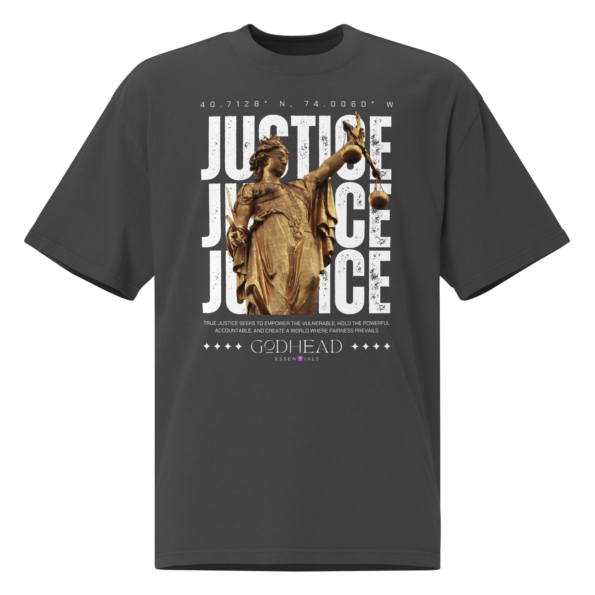 Justice Oversized faded t-shirt image 1