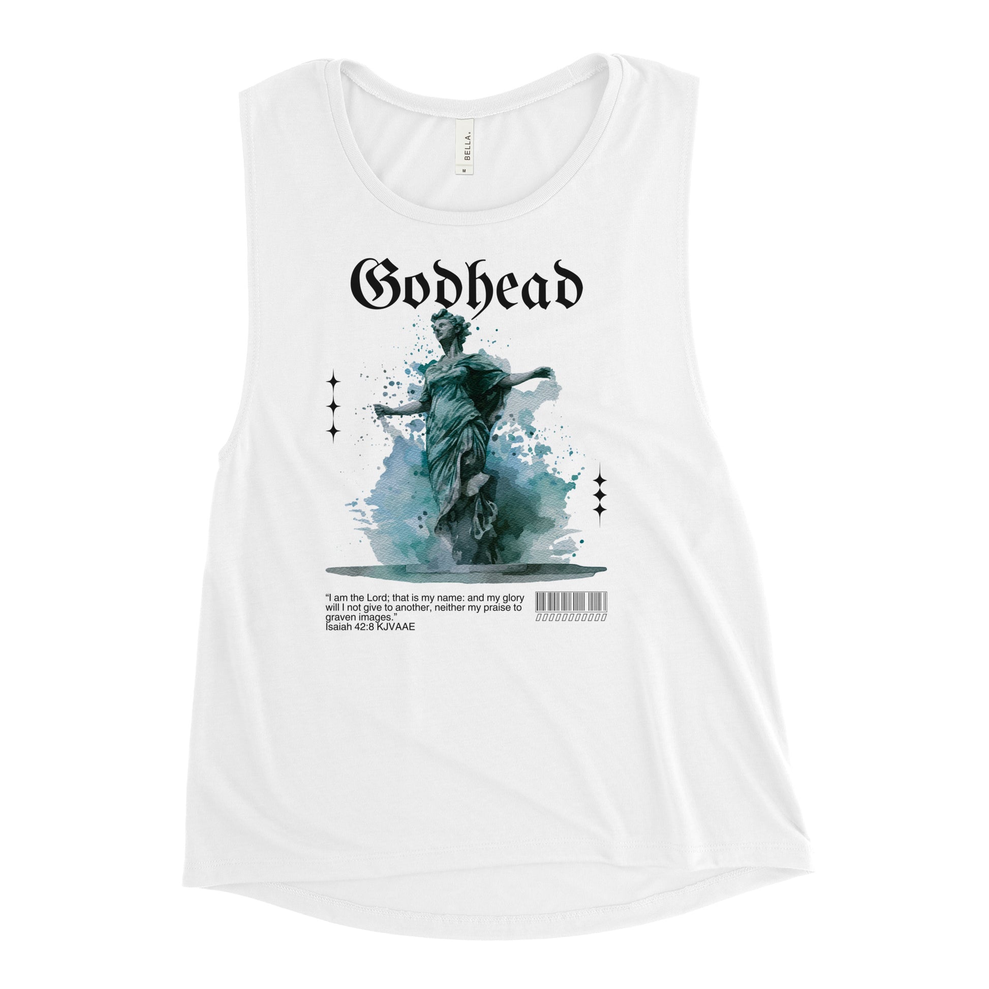 Ladies’ Muscle HBHK Isaiah 4:8 Tank Top image 2