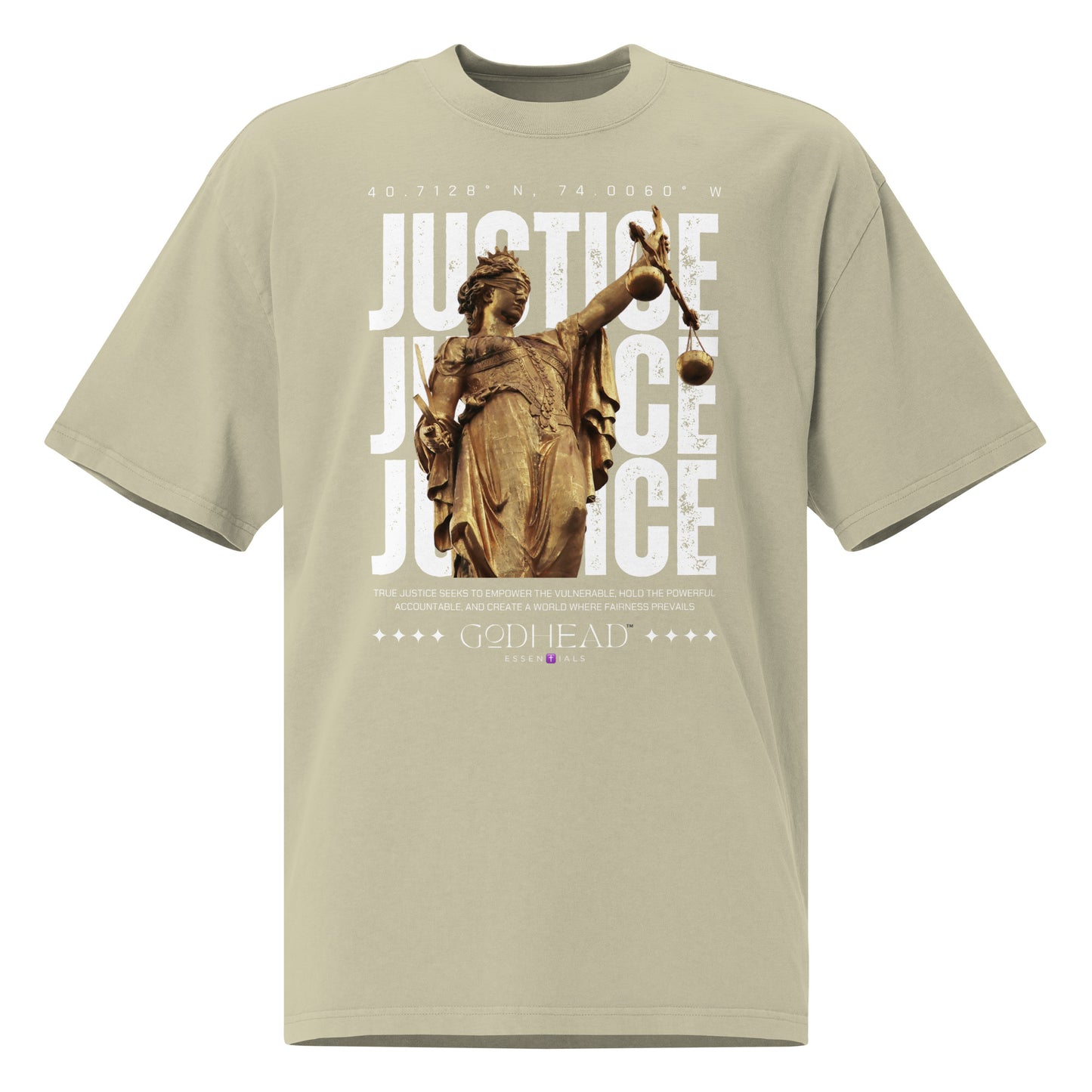 Justice Oversized faded t-shirt
