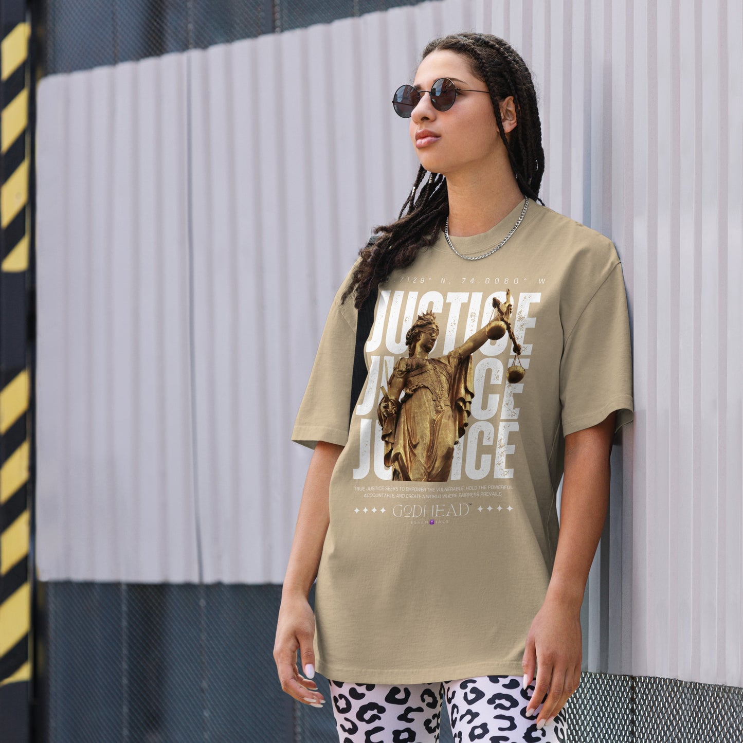 Justice Oversized faded t-shirt