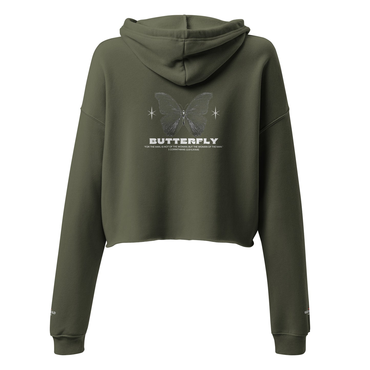 Butterfly Crop Hoodie
