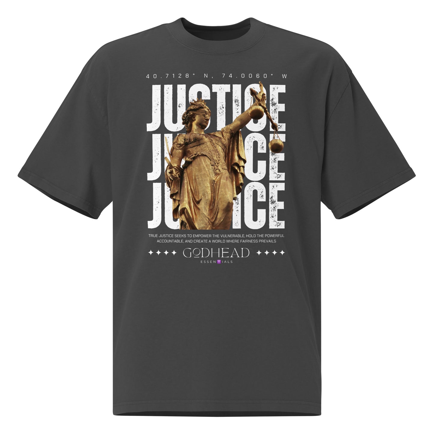 Justice Oversized faded t-shirt