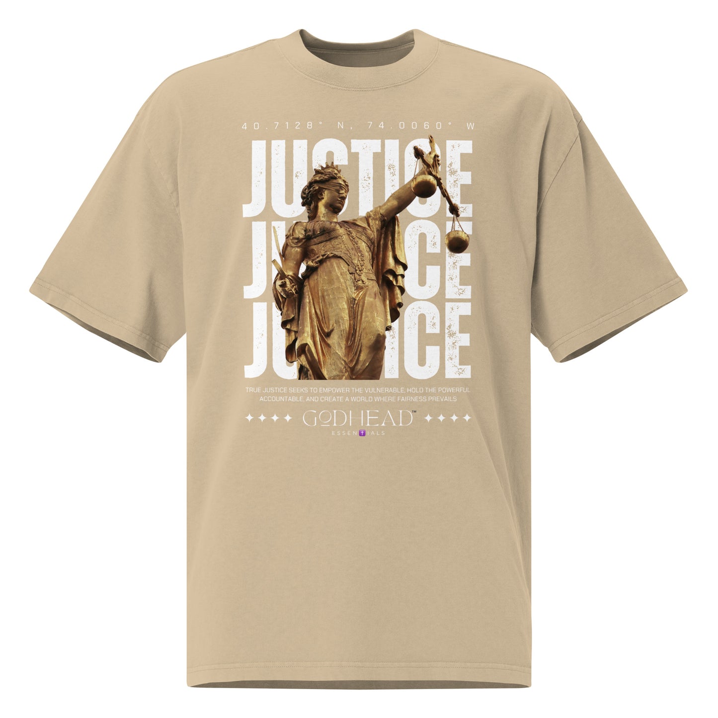 Justice Oversized faded t-shirt image 4